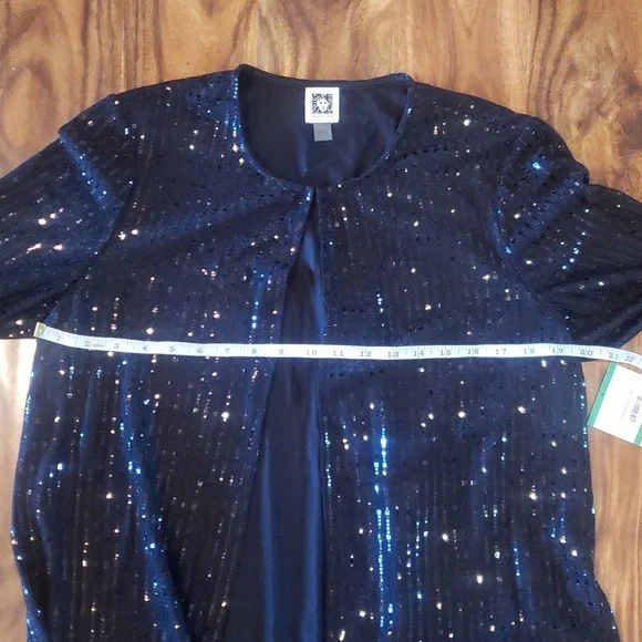 Anne Kline black sequins top - Picture 5 of 11
